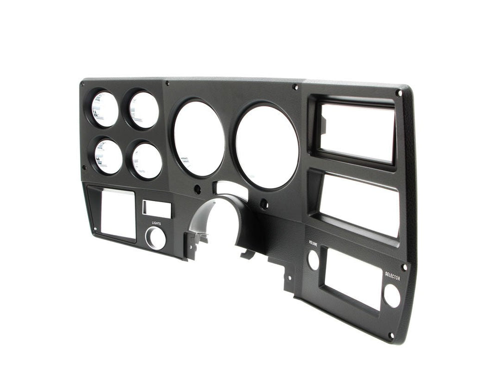 1975-77 Chevrolet / GMC Truck Dash Bezel, Black with Chrome Details