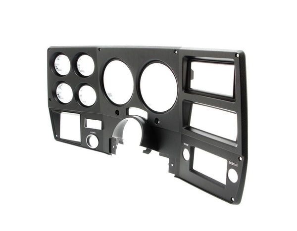 1975-77 Chevrolet / GMC Truck Dash Bezel, Black with Chrome Details