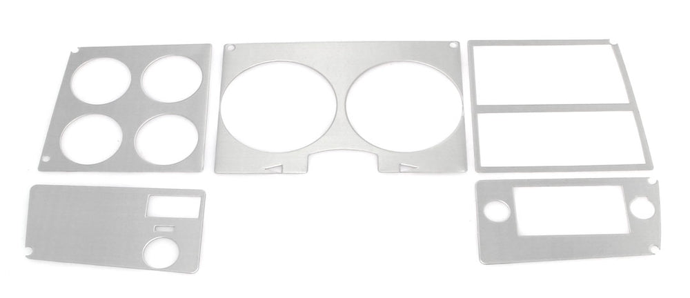 1978-80 Chevrolet / GMC Truck Brushed Aluminum Dash Bezel Trim, 5 pc Set, No A/C