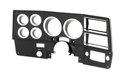 1981-83 Chevrolet / GMC Truck Dash Bezel, Black with Chrome Details, without A/C.
