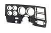 1981-83 Chevrolet / GMC Truck Dash Bezel, Black with Chrome Details, without A/C.