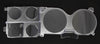 1973-87 Chevrolet / GMC Truck Instrument Cluster Lens, w/ Gauges, w/ Clock