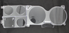 1973-87 Chevrolet / GMC Truck Instrument Cluster Lens, w/ Gauges, No Clock