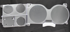 1973-87 Chevrolet / GMC Truck Instrument Cluster Lens, w/ Gauges, w/ Clock