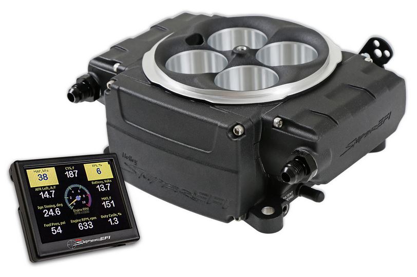 Holley Sniper 2 550-511 EFI 4 Barrel Fuel Injection Conversion - Black Finish