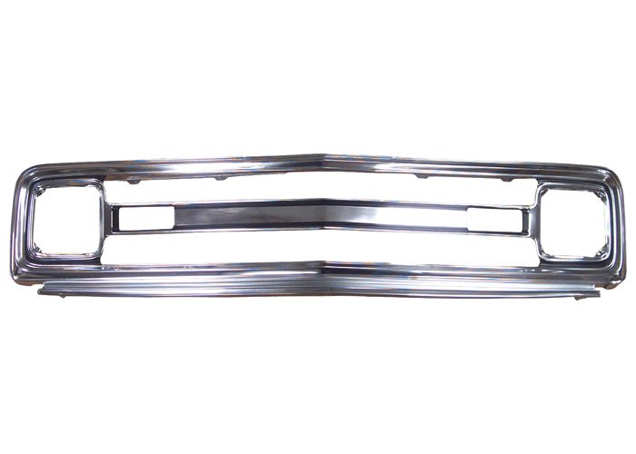1969-70 Chevy Truck Chrome Outer Grille Shell, Reproduction, Plain