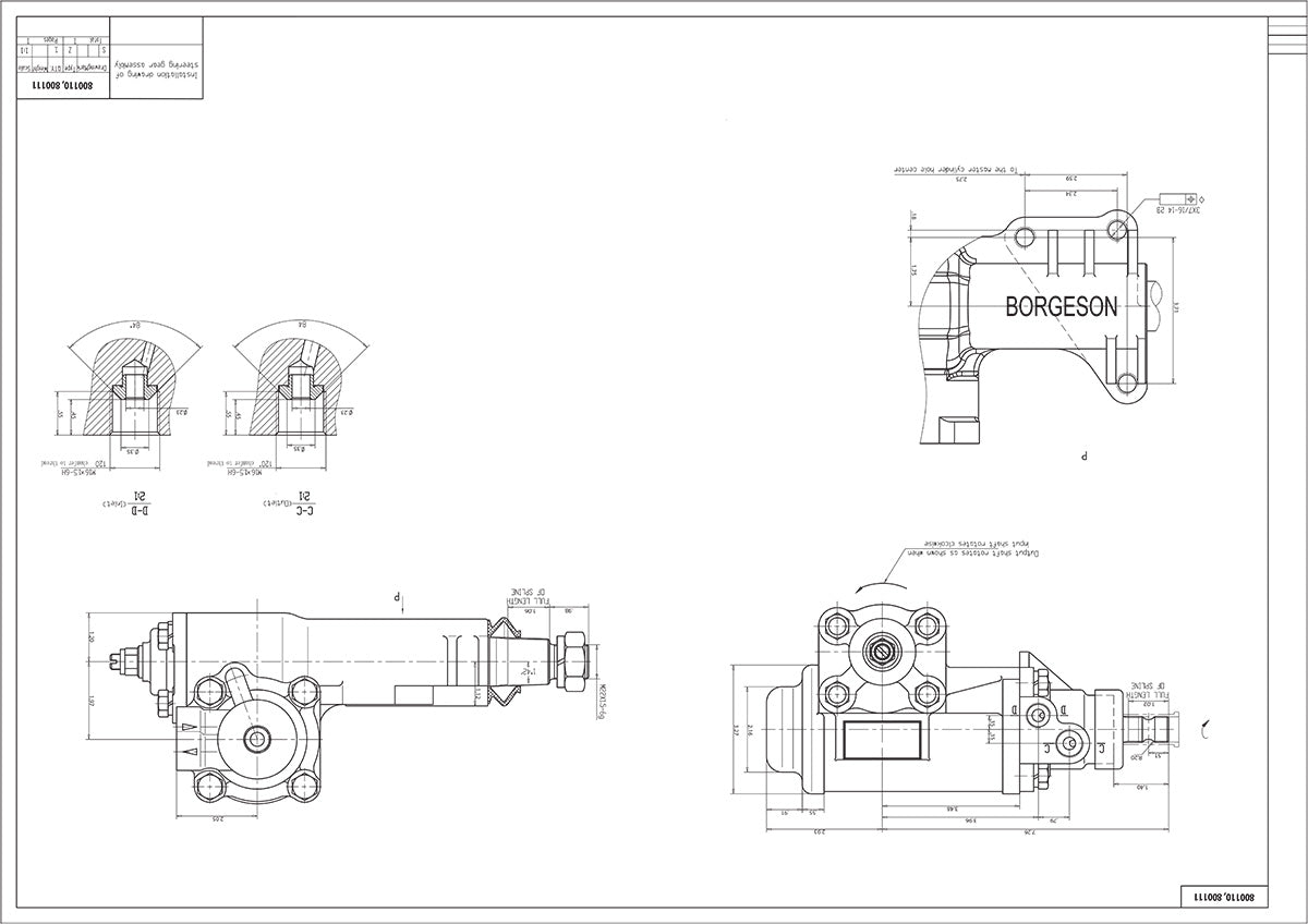 1967-70 Ford Mustang and 60-65 Ford Falcon Power Steering Gear Box