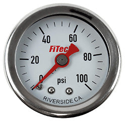 FiTech Fuel Pressure Gauge, Oil Filled