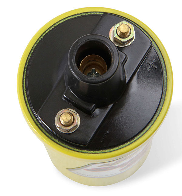 Accel 8140 Super Stock Ignition Coil for Points, Yellow