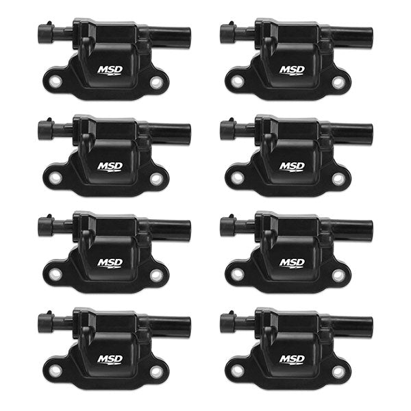 MSD Ignition Coil, GM LS Blaster Series - LS2/LS3/LS4/LS7/LS9 Engines - 8 Pack