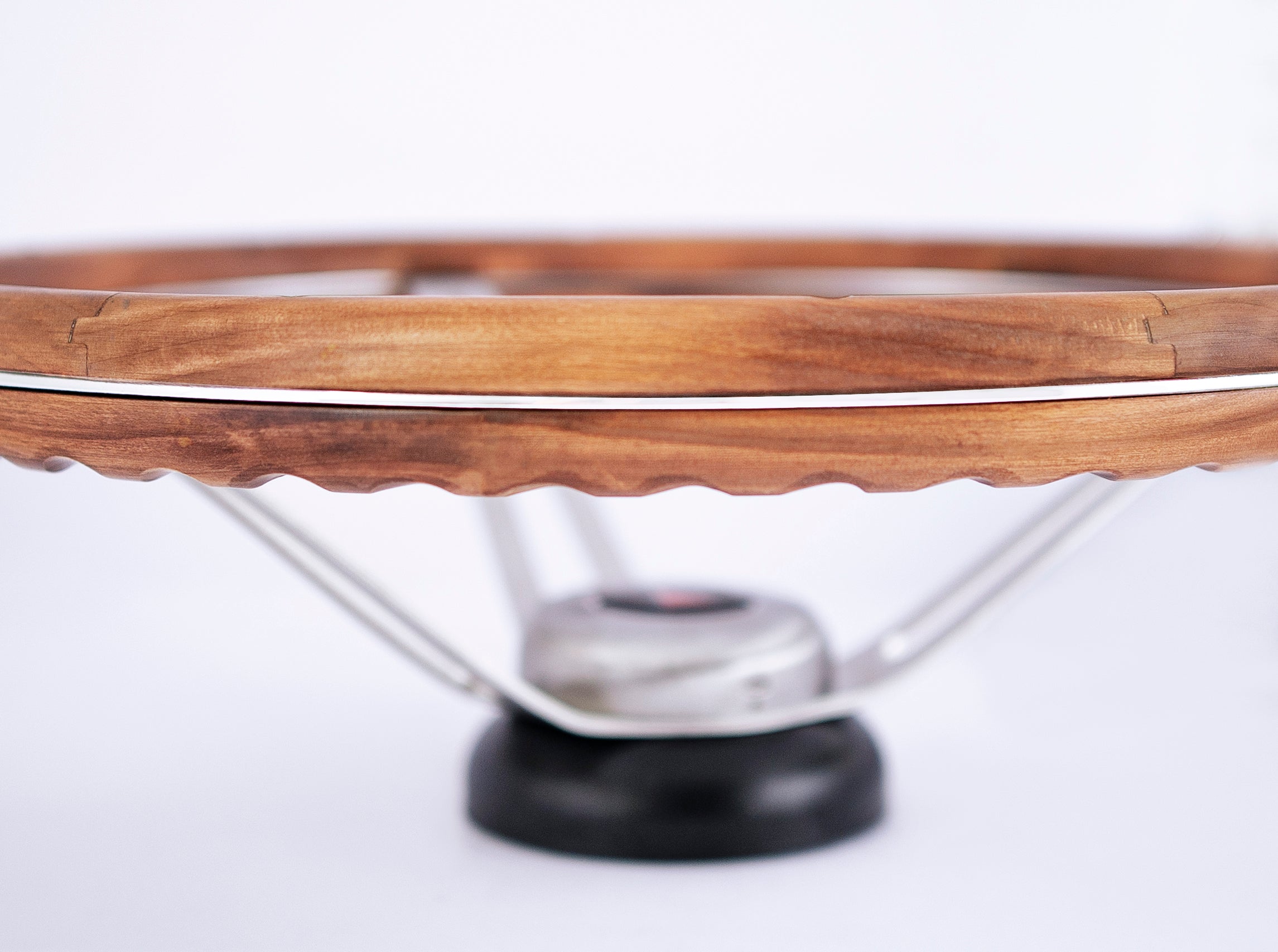 Classic Pontiac Wheel - Walnut -15""