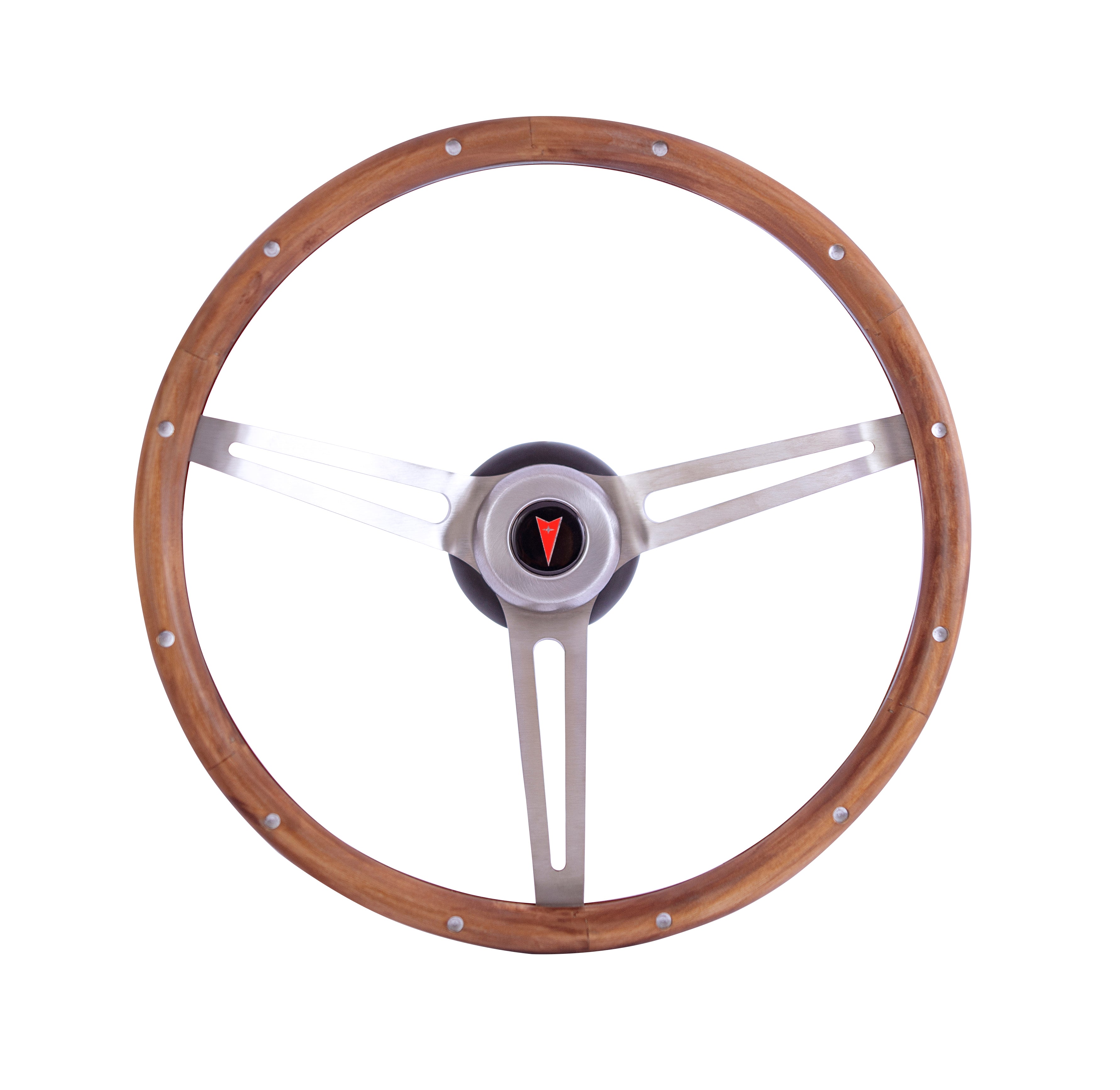 Classic Pontiac Wheel - Walnut -15""