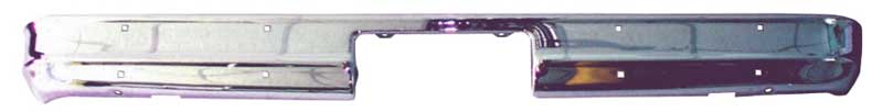 1973-80 Chevy & GMC Truck Rear Bumper, Fleetside, Chrome, No Impact Strip Holes