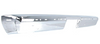 1981-91 Chevy & GMC Truck Rear Bumper, Fleetside, Chrome, With Impact Strip Holes