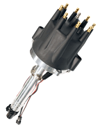 FiTech Go Spark Distributor, Chevy V8 with mechanical advance, dual 2 wire mag pick-up with slip collar