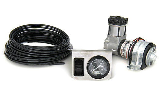 RideTech 30111500 - Small "OverLoad" Style Compressor Kit, Single Switch