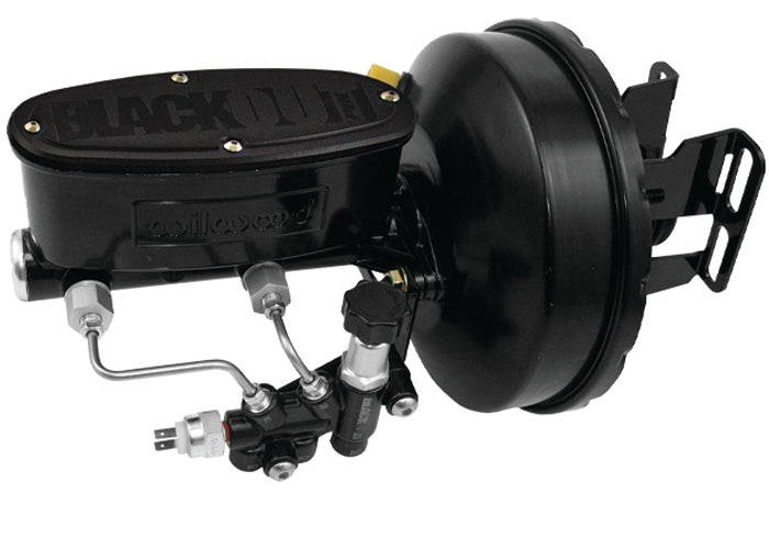 1955-57 Chevy Belair Black Out Power Brake Booster, POL or Wilwood Mas