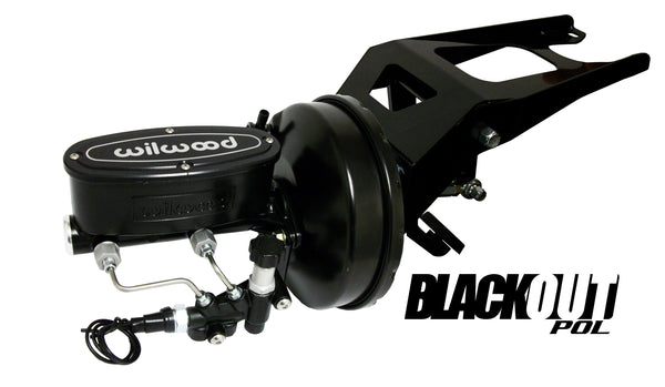 1955-59 Chevy, GMC Truck Black Out Power Brake Conversion with POL or Wilwood Master Cylinder, Firewall Mount