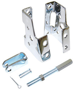 1964-74 Chevy GM Car Power Brake Booster Mounting Bracket Kit, Chrome