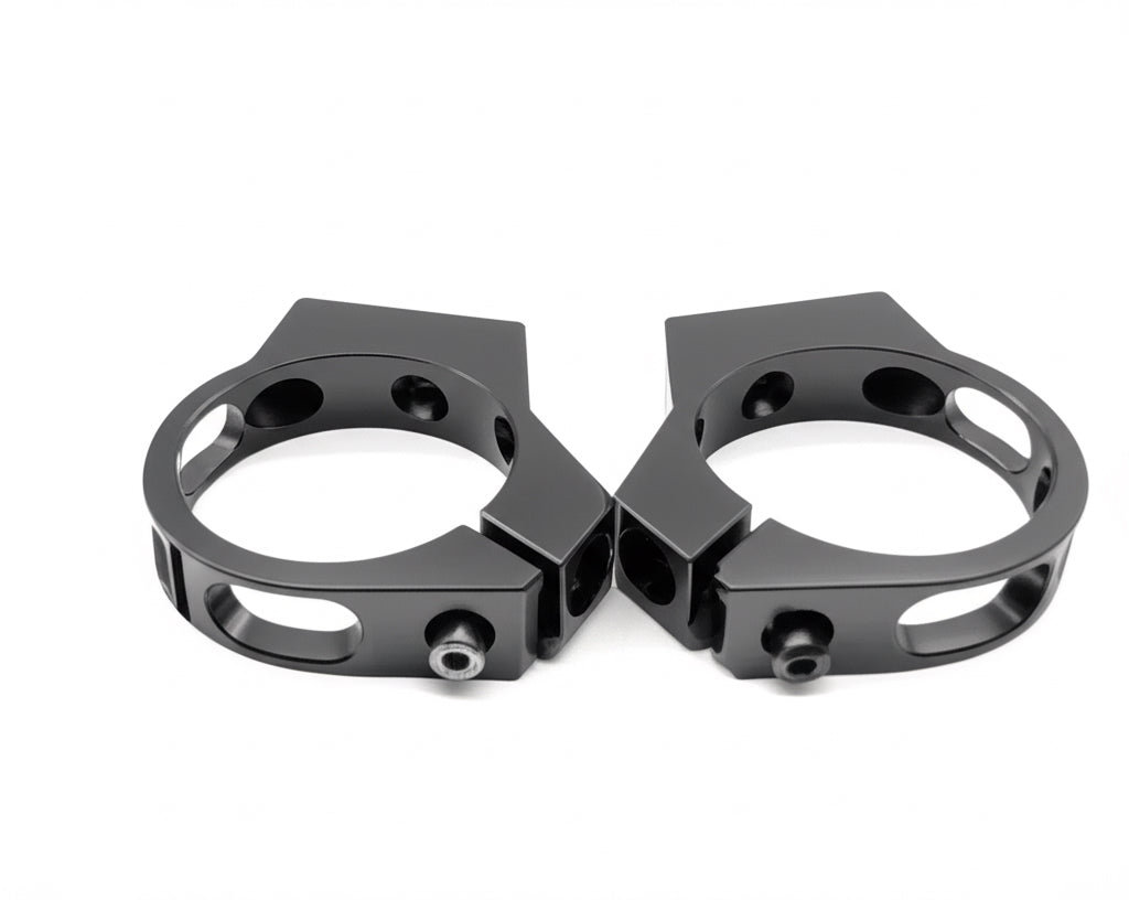 Vapor Trapper, Billet Clamp, 2.5 inch, Black, 2-pack