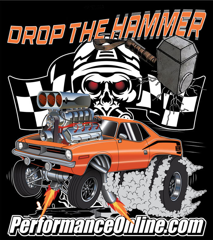Performance Online Drop The Hammer '70 Cuda T-shirt, Special Edition