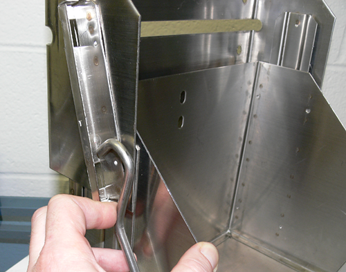 Drop Down Battery Box, Stainless Steel, Group 24 Batteries