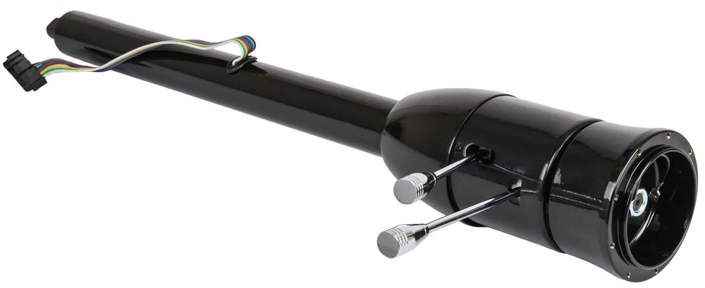 Tilt Steering Column, Black Powder Coated, Floor Shift 