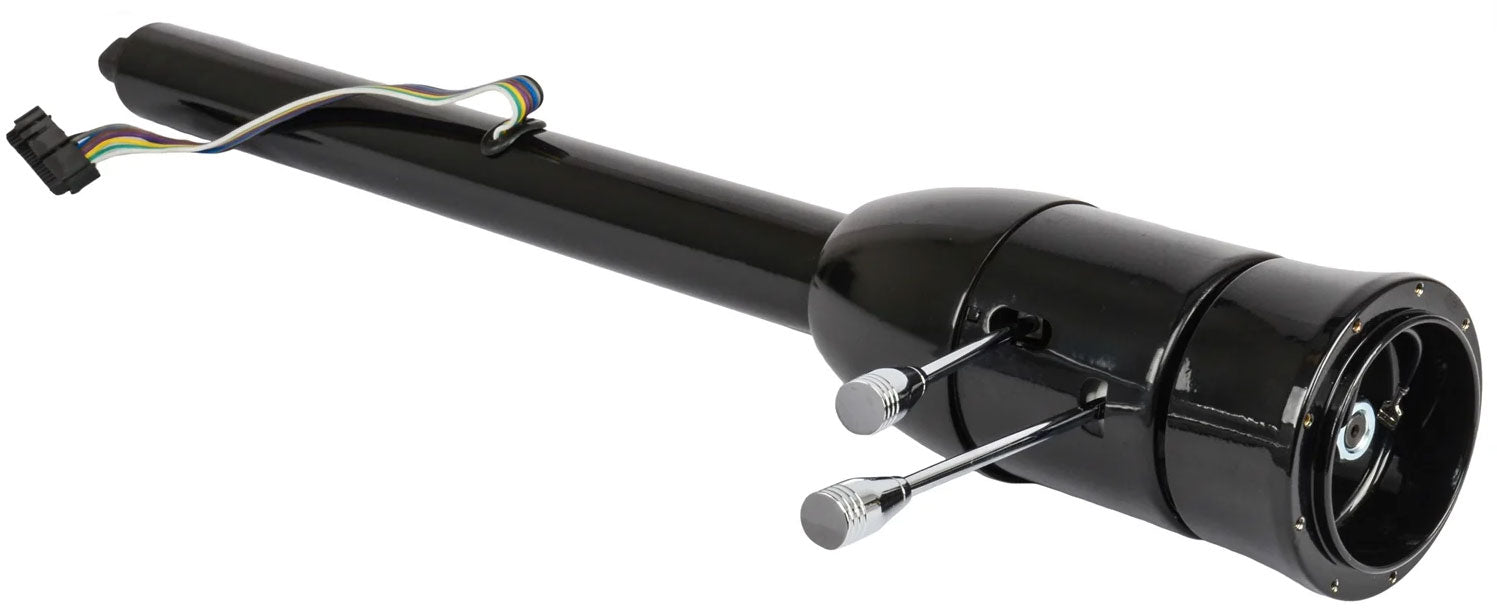 Tilt Steering Column, Black Powder Coated, Floor Shift 