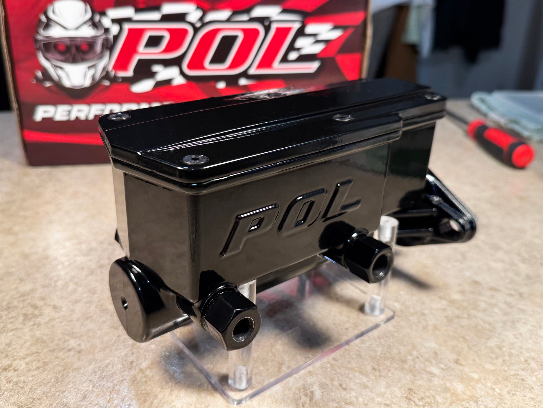 Performance Online Master Cylinder, Aluminum Tandem Chamber, Disc Brake Conversion