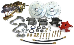 1958-64 Chevy Belair, Impala Front Power Disc Brake Conversion Kit, D154 GM Caliper