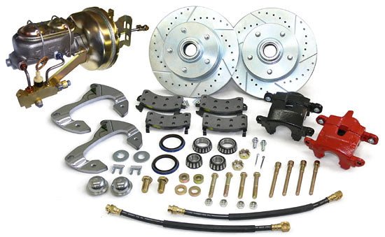 1955-57 Chevy Belair, Front Disc Brake Conversion, Sm GM Caliper, 8" Single Diaphragm Booster, Disc-Drum | Performance Online