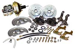1962-67 Chevy Nova Power Disc Brake Conversion Kit, Stock Spindles