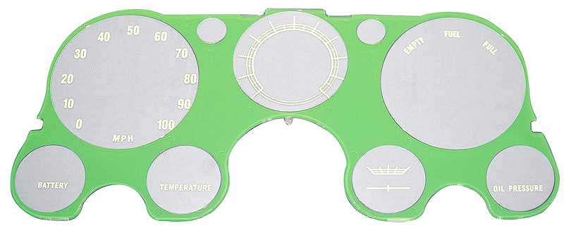 1967-72 Chevy / GMC Truck Instrument Cluster Lens, No Tach, No Vacuum