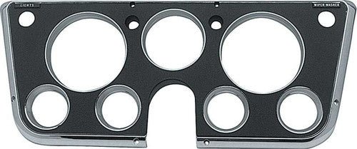 1969-72 Chevy / GMC Truck Instrument Cluster Bezel, Black w/ Chrome