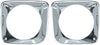 1967-68 Chevy Truck Headlight Bezel Set, Aluminum