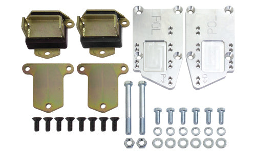 Chevy LT Engine Adapter Kit, Adjustable with Poly Urethane Mounts