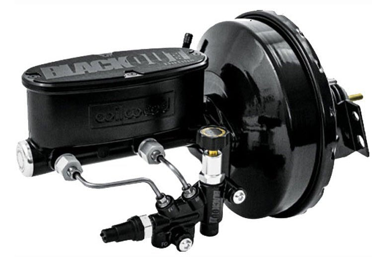 1964-72 Pontiac GTO Black Out Power Brake Booster with POL or Wilwood Master Cylinder