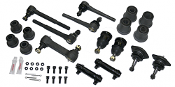 1973-87 Chevy C10 Truck Front Suspension Rebuild kit, Rubber Bushings - Performance Online