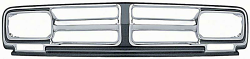 1971-72 GMC Truck Grill, Chrome w/ Black Details