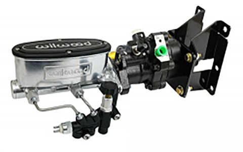 1973-87 Chevy, GMC Truck Hydropower Brake Boost Kit with Bright Wilwood Master Cylinder