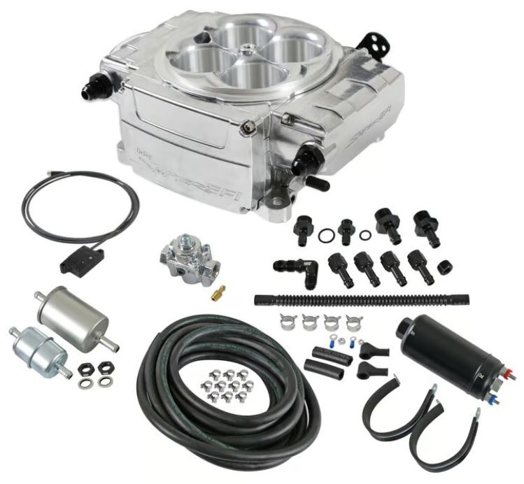Holley Sniper 2 550-510K EFI Fuel Injection Master Kit - Shinny Finish