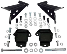 1955-57 Chevy Belair V-8 Motor Mount Bracket Kit with Mounts, Side Mount