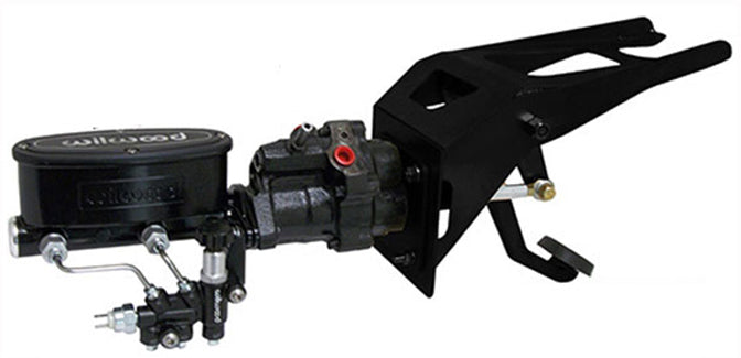 Hydropower Hydraulic Brake Assist with POL or Wilwood Master Cylinder, 1953-56 Ford F100 Truck, Firewall Mount
