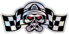 POL, Performance Online Die Cut Hologram Skull Sticker