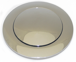 Horn Button for Billet Steering Wheels, Chrome-plated Aluminum