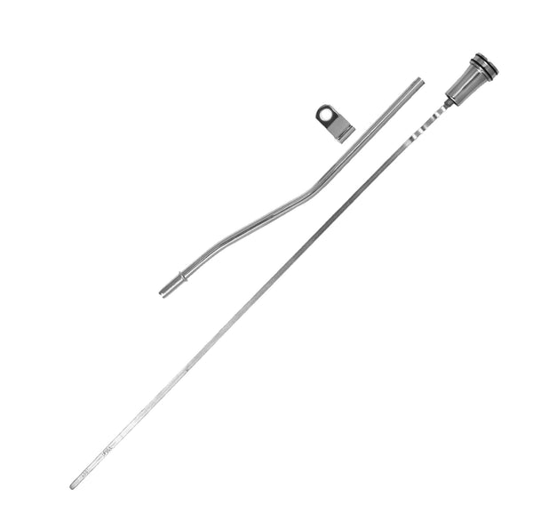 Oil Dipstick, Chrome with Billet Knob, SB Ford - Performance Online