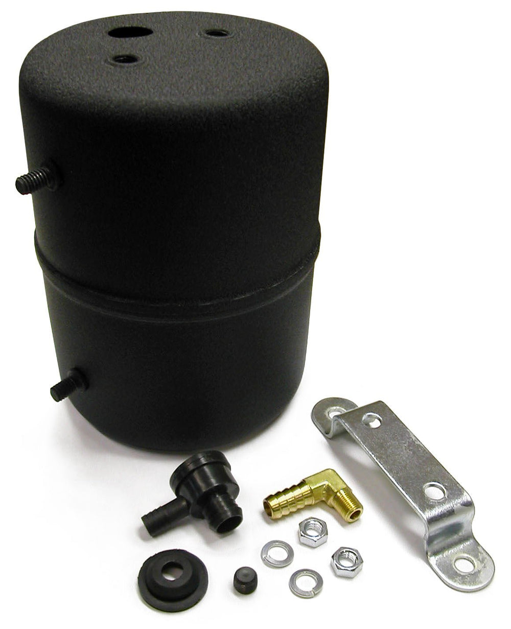 Vacuum Reservoir Canister, Remote Type, Power Brakes, Black - Performance Online