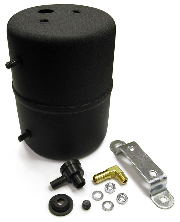 Vacuum Reservoir Canister, Remote Type, Power Brakes, Black - Performance Online
