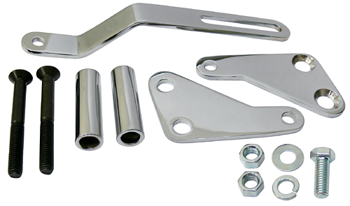 Power Steering Pump Bracket Kit, Big Block Chevy Engine, Chrome