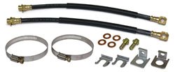 Rear Disc Brake Hoses and Mounting Kit, Rubber - Performance Online
